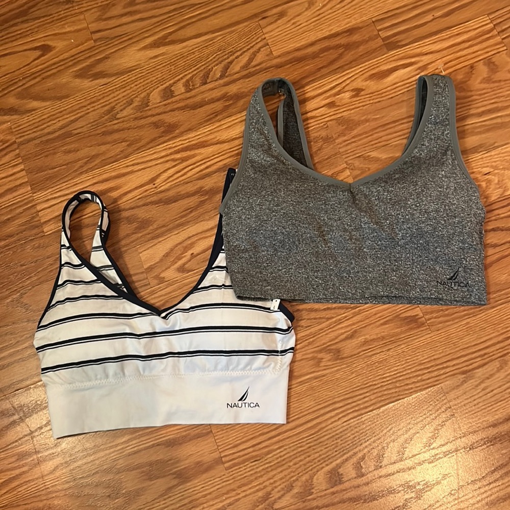 Set 2 NEW Nautica NWT 4093 sports bra Large L
